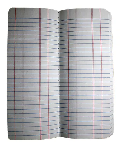 Standard stitched tally book refill pad